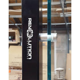 Installed Glass Mounting Hardware Kit for DIY Lightboard